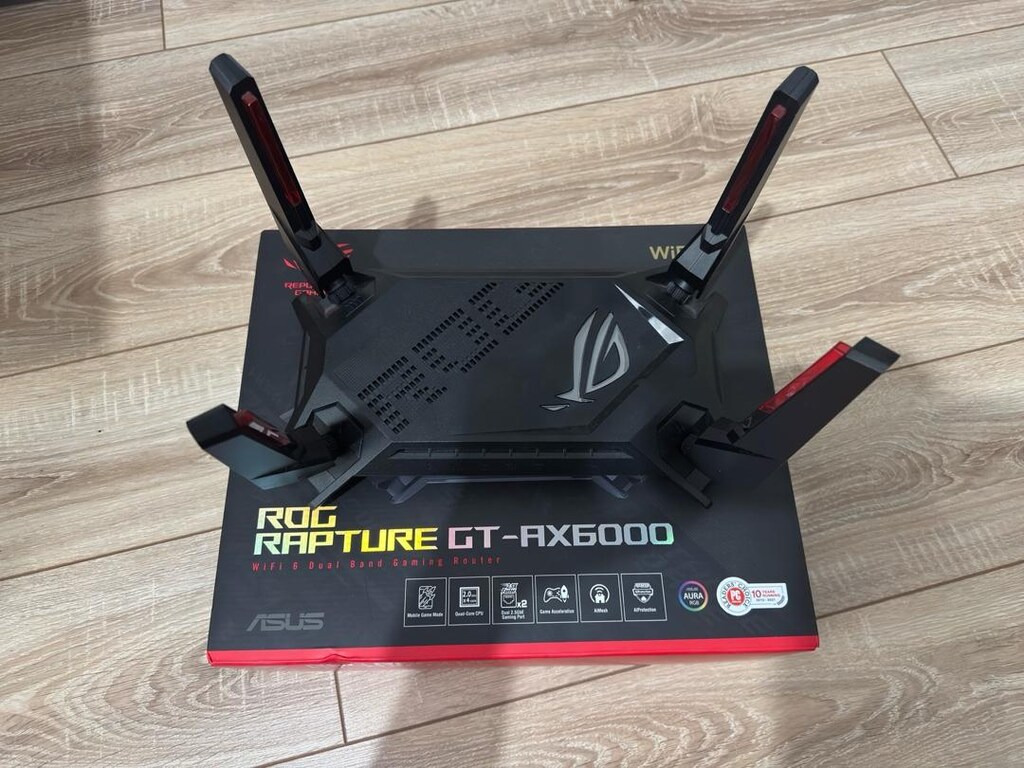ASUS ROG RAPTURE GT-AX6000 wife 6 Dual Bant Gaming Router - 2