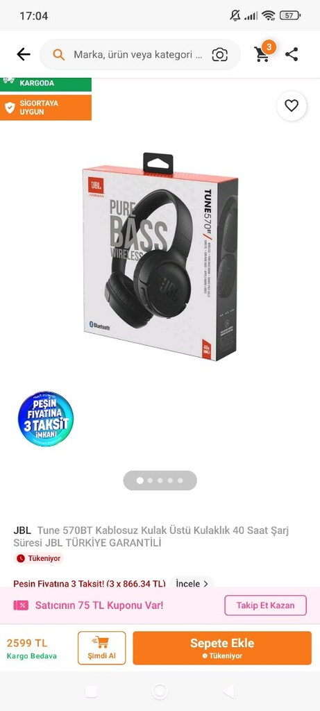 JBL TUNE 570BT BLUETOOTH KULAKLIK - 4