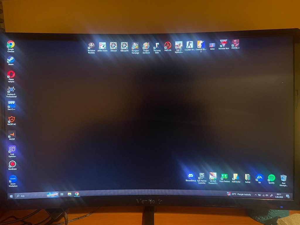 ViewSonic VX2458-C-mhd 24" FHD 1ms 144Hz CURVED GAMING Monitör - 5