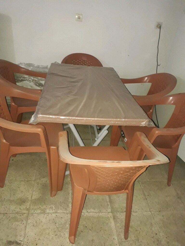 plastik masa 6 sandalye takımı sıfır - 2