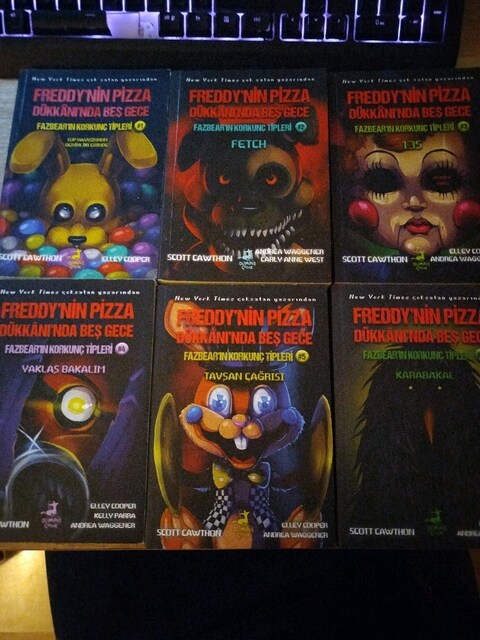 Freddy'nin pizza dükkanında beş gece, Fazbear'ın korkunc tipleri set