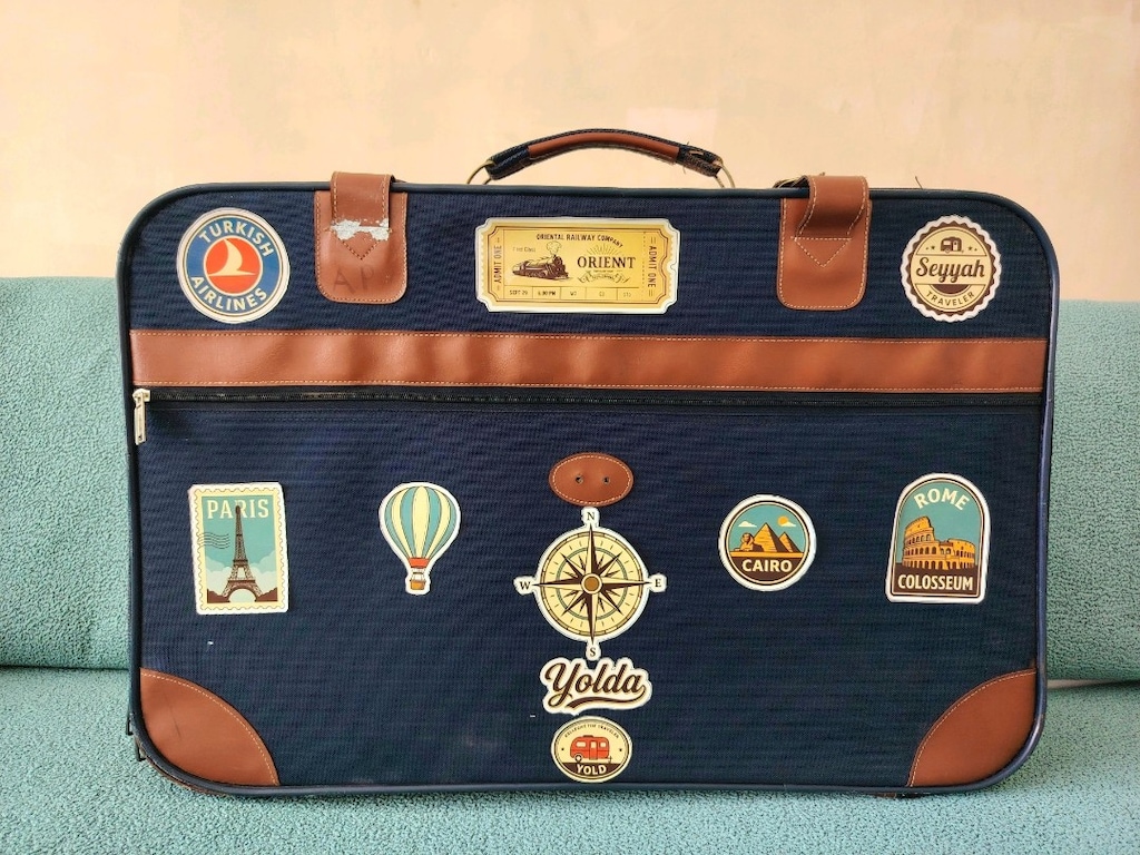 NOSTALJİK RETRO SEYAHAT VALİZİ – ÖZEL TASARIM