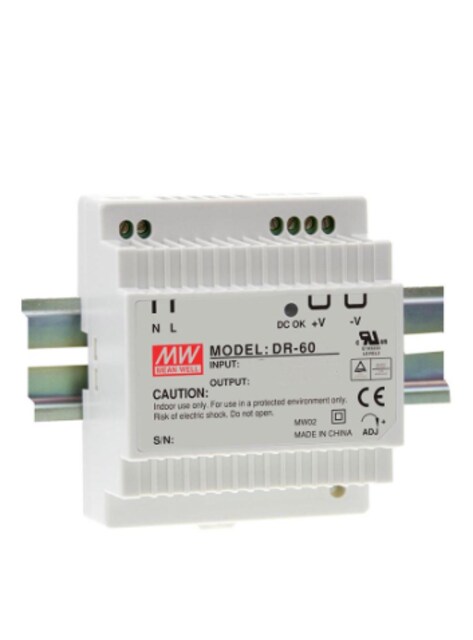 MEAN WELL DR-60-24 DIN 24V 2.5A Ray AC/DC Güç Kaynağı