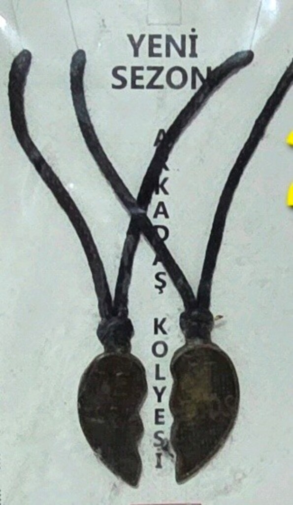 Kalpli Ikili Best Friends Arkadaşlık Kolyesi. Paketinde. Sıfır. - 2