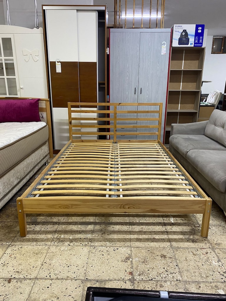2. EL AHŞAP IKEA ÇIFT KIŞILIK KARYOLA - 5