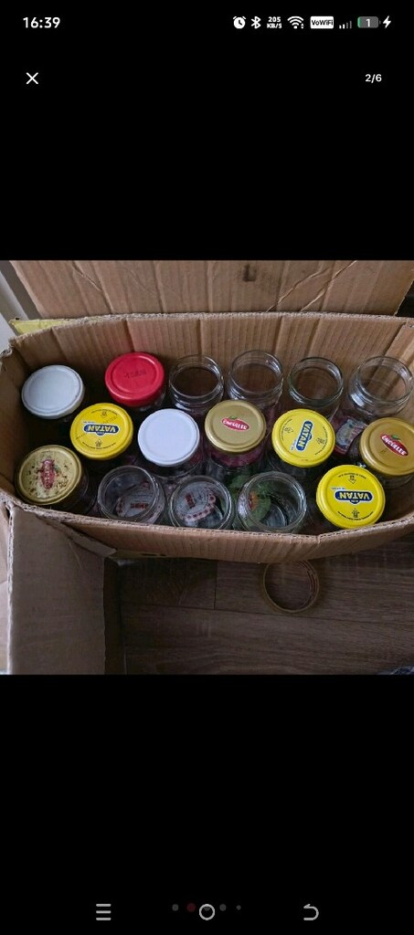 Kavanoz tane 5tl kapaksız,küçük reçellik 4tl,soda şişesi 3tl,sarelle 5 - 14