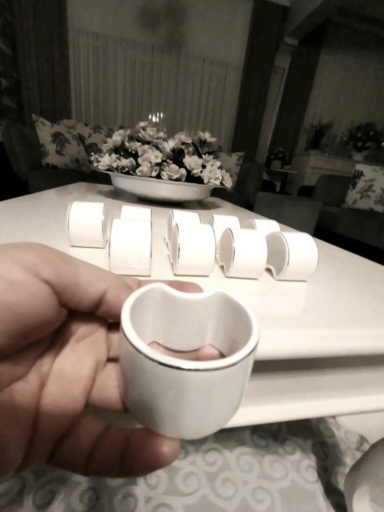 10 ADET PORSELEN ŞIK PEÇETELİKLER ... - 4