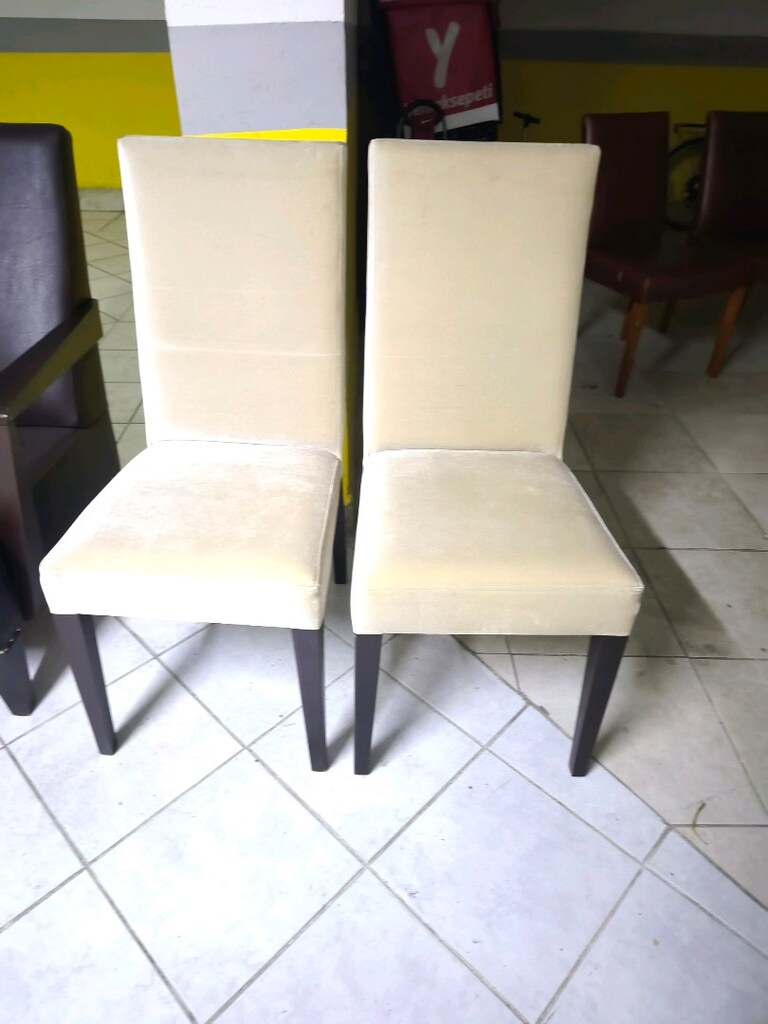 iki tane kadife sandalye - 4