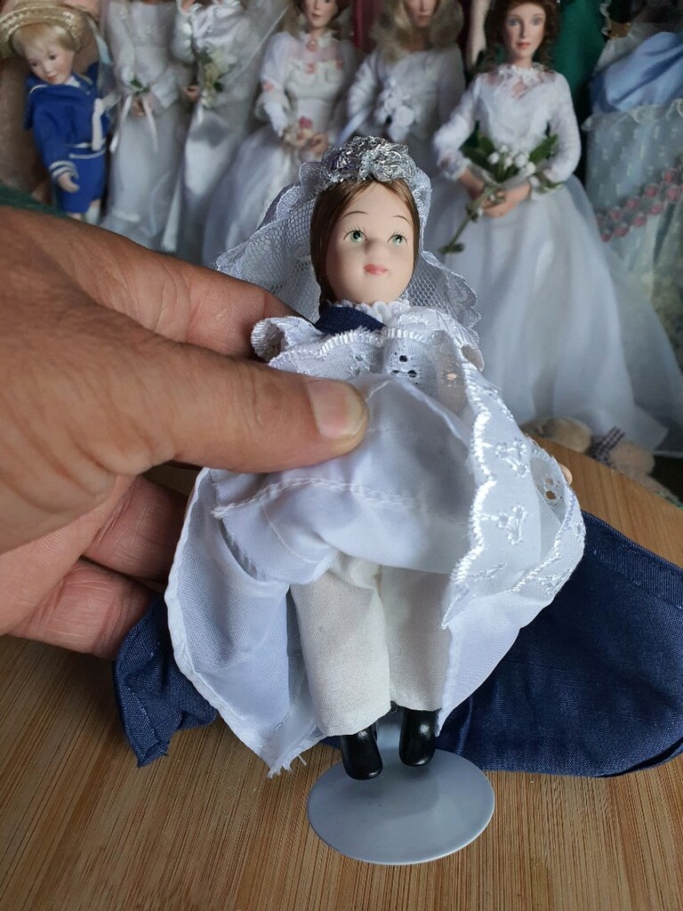 minik porselen bebek vintage biscuit - 8