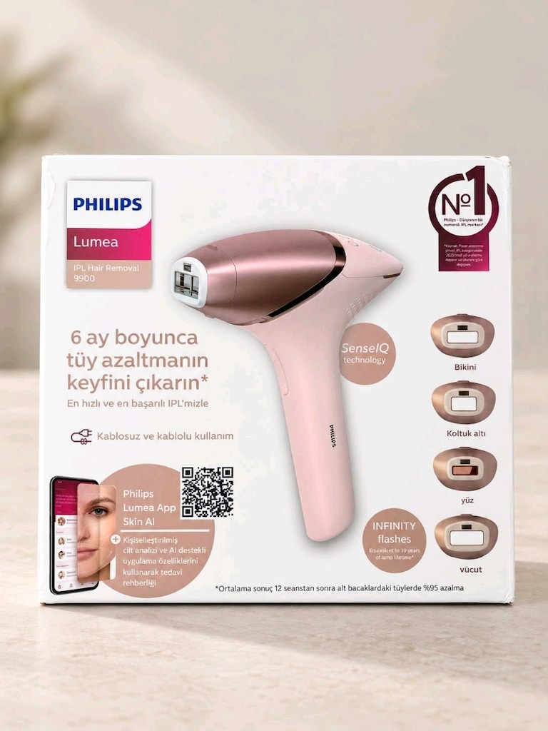 Philips Lumea IPL 9900 Serisi SenseIQ 4 Başlıklı Lazer Epilasyon Cihaz - 4