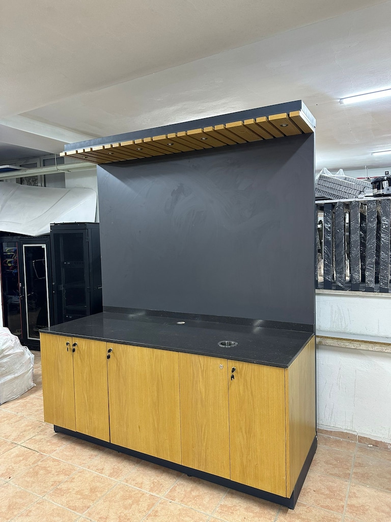 KLAS OFİS ÜSKÜDAR 200x80x242 cm MERMER TEZGÂHLI BANKO İKİNCİ EL - 4