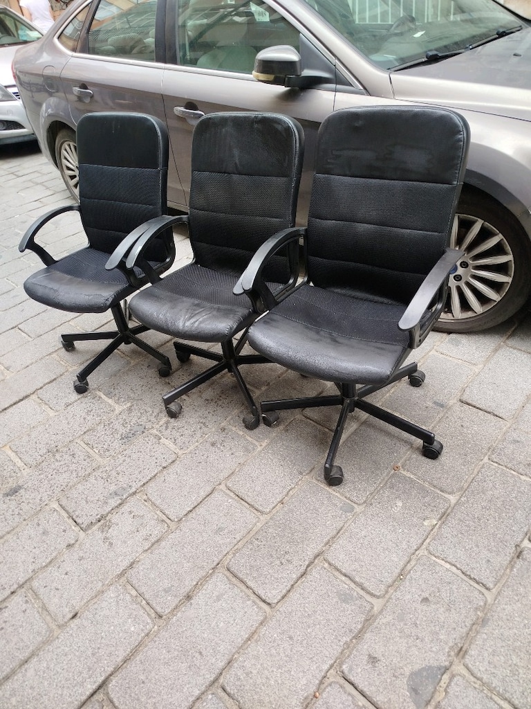 3 adet vinnex deri çalışma koltuğu - 5