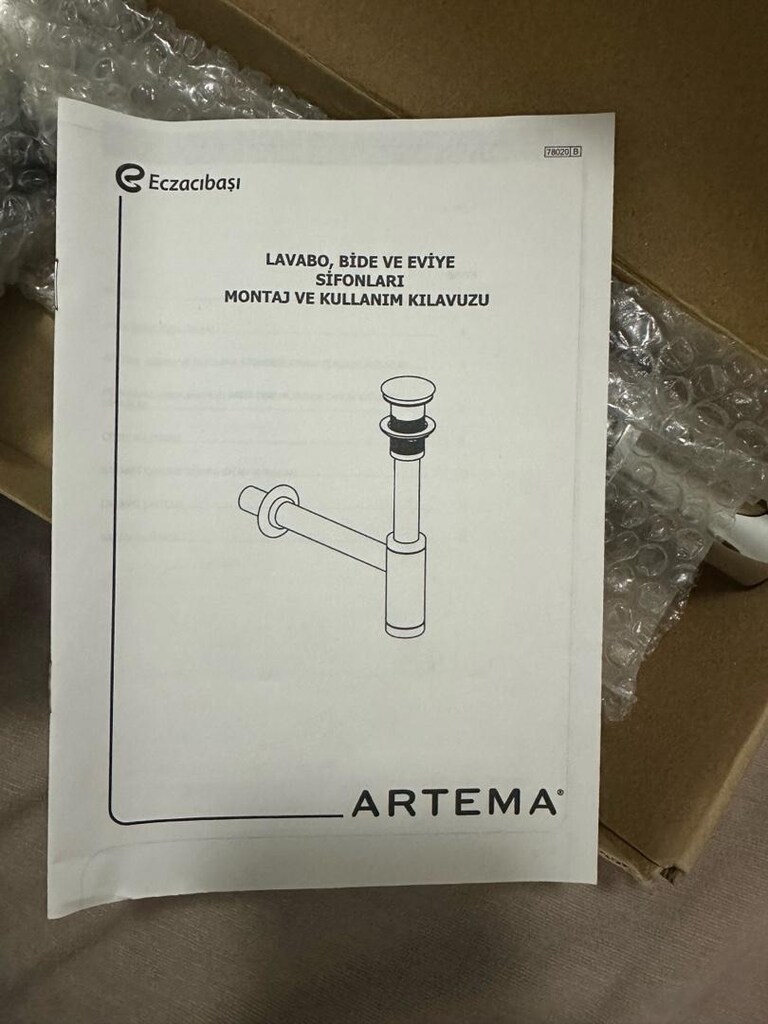 Artema lavabo sifonu - 2