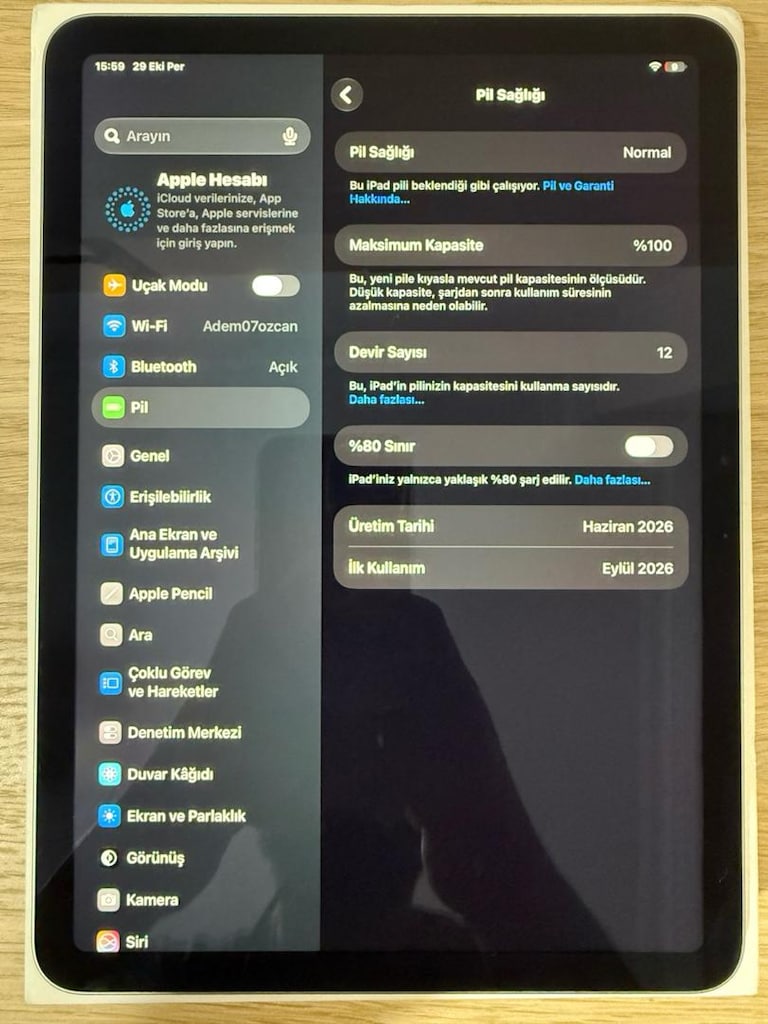 iPad Air / M4 / 11 inç / 128 GB / Gri - 3