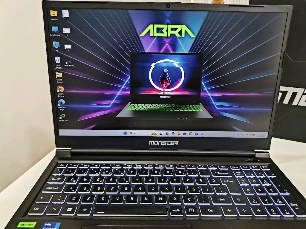 i7 12. Nesil Monster G@ming 24 GB RAM tam bir oyun canavarı laptop - 5
