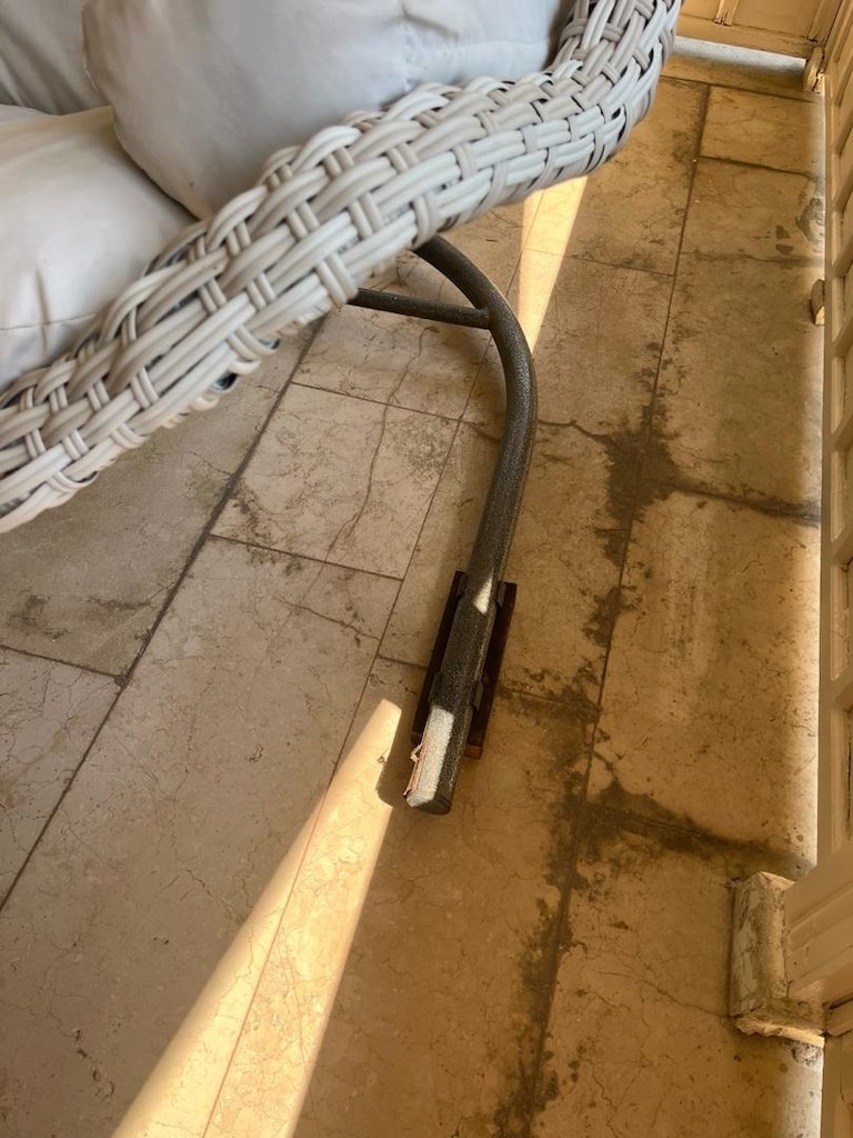 çift kişilik rattan/örgü bahçe-teras salıncağı - 4