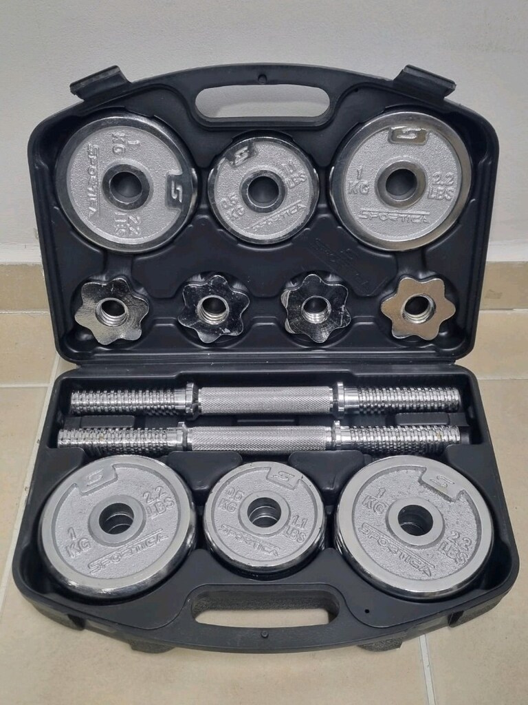 Altis 15kg döküm krom dambıl seti - 2