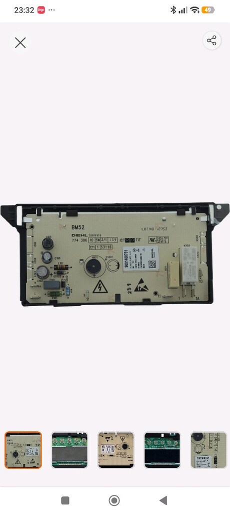 Bosch ankastre fırın kontrol kartı - 6