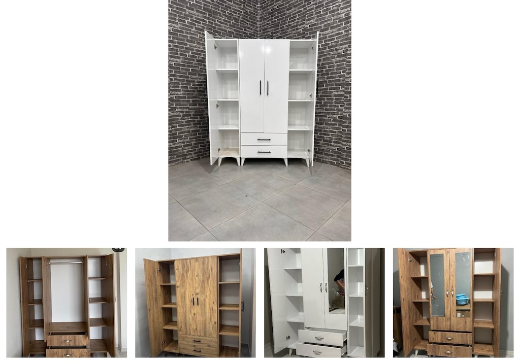 4 kapaklı elbise dolabı vnrodbrnwe - 2