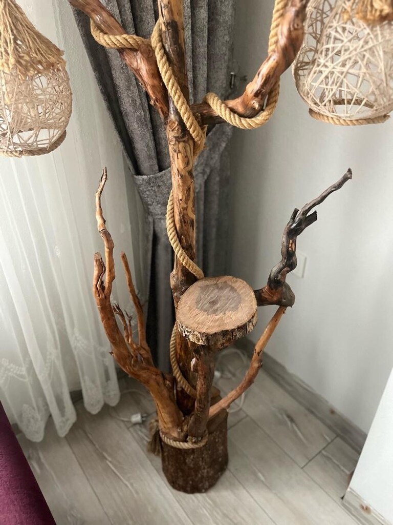 ahşap lambader - 3