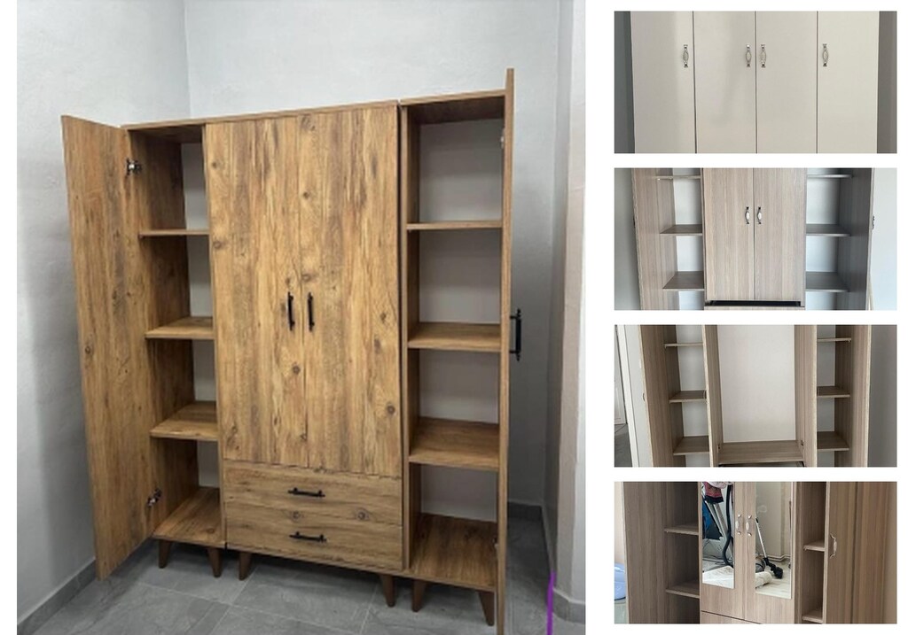 4 kapaklı elbise dolabı lduzlzvymw - 3