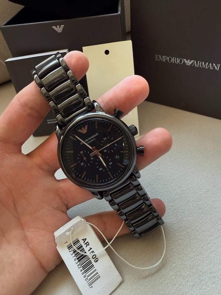 ORJİNAL EMPORİO ARMANİ SERAMİK ERKEK KOL SAATİ - 4