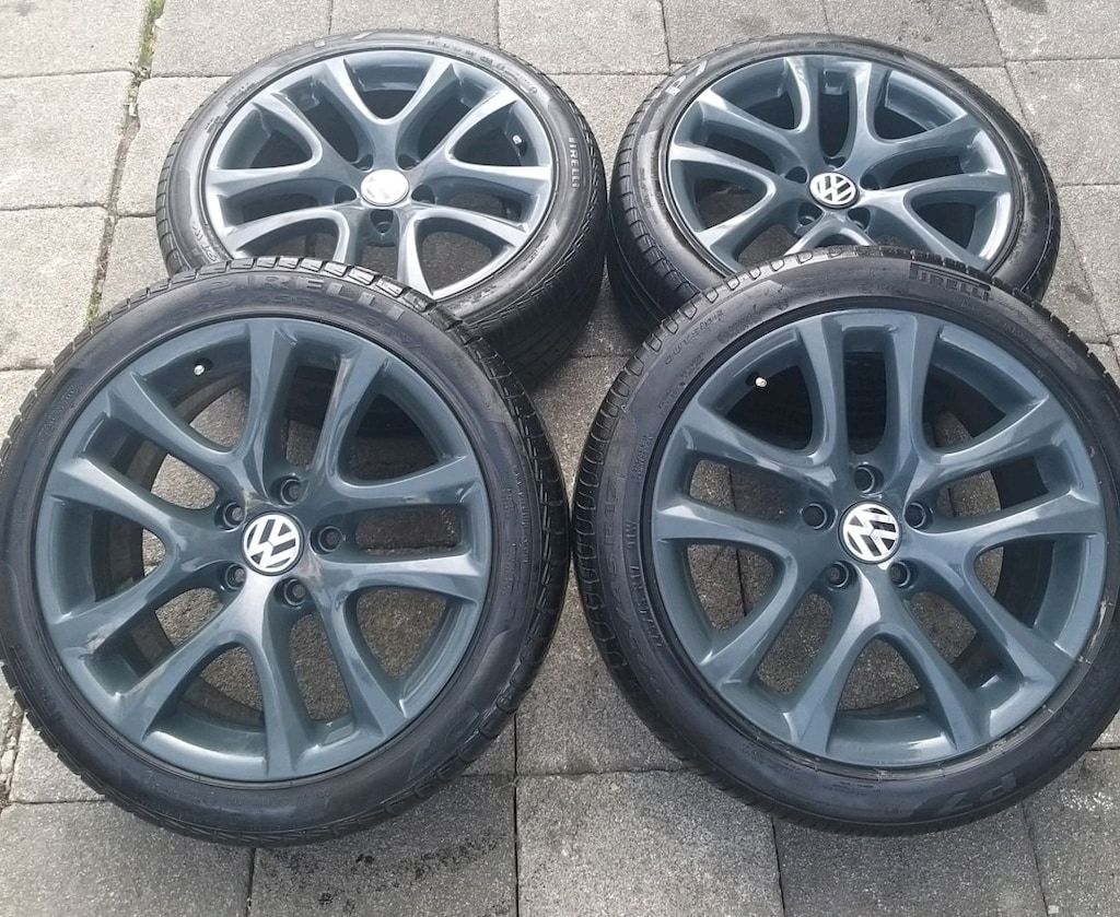 225 45 17//5X112 ORİJİNAL AUDİ PASSAT JETTA SEAT SKODA T4 CADDY GOLF - 2