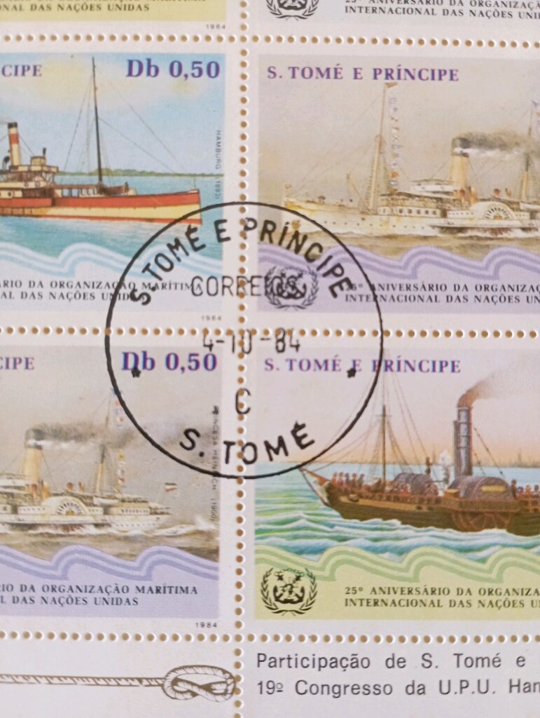 1984 São Tomé ve Príncipe – Hamburg UPU | Tarihi Buharlı Gemiler - 6
