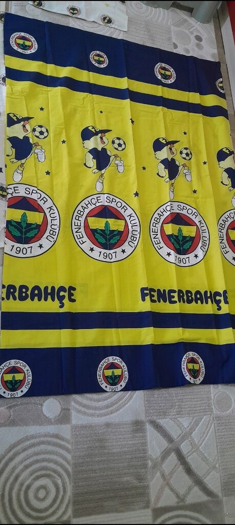 fener bahçeli 1 metre en 1 buçuk boy bebek karyola nevresim sifir - 4