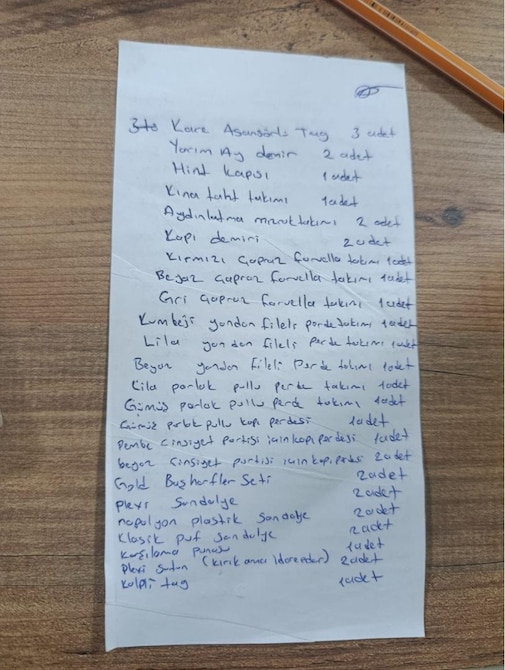 organizasyon malzemeleri