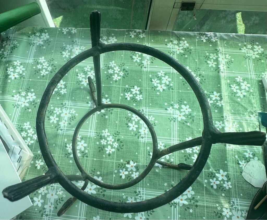 29cm Ferforje Siyah Metal Çiçeklik, Ayaklı Saksılık - 4