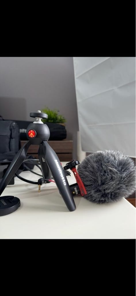 2 adet Softbox ve büyük monfrotto tripot hediyeli CanonM50 vlogger kit - 6