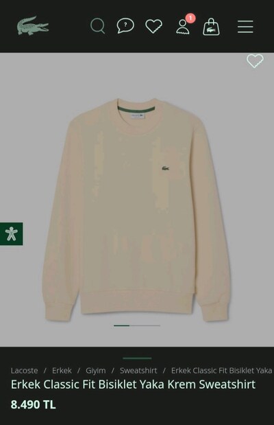 Lacoste Erkek kazak
