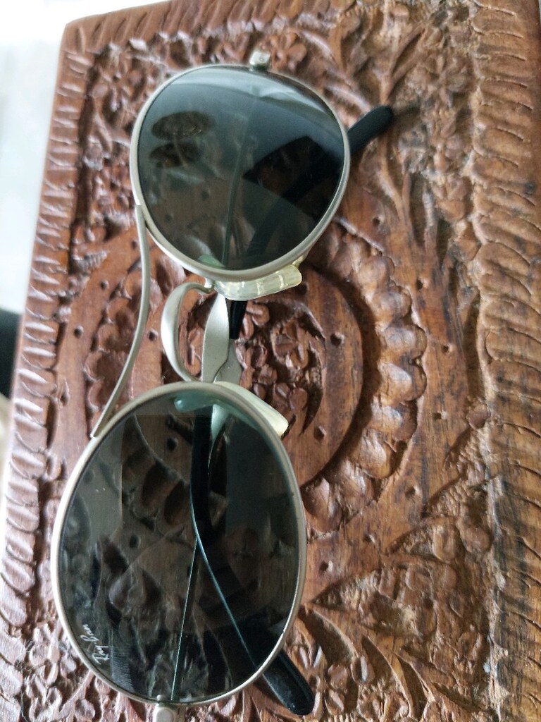 RAYBAN GÜNEŞ GÖZLÜĞÜ ORJINAL GÜMÜŞ CERCEVE ESKI MODEL RETRO VİNTAGE - 4