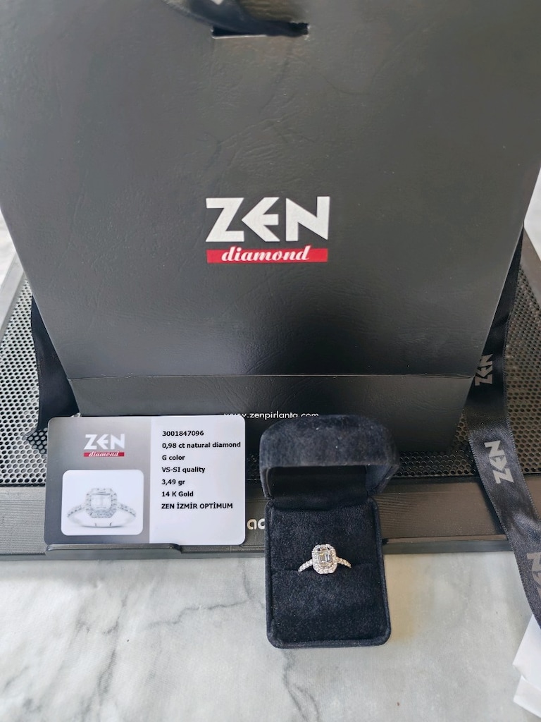 Zen Diamond Sertifikalı 0.98 ct Baget Pırlanta Sıfır - 6