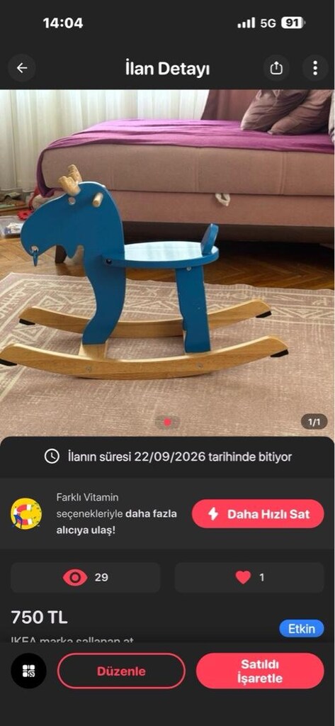 Ikea sallanan at - 2
