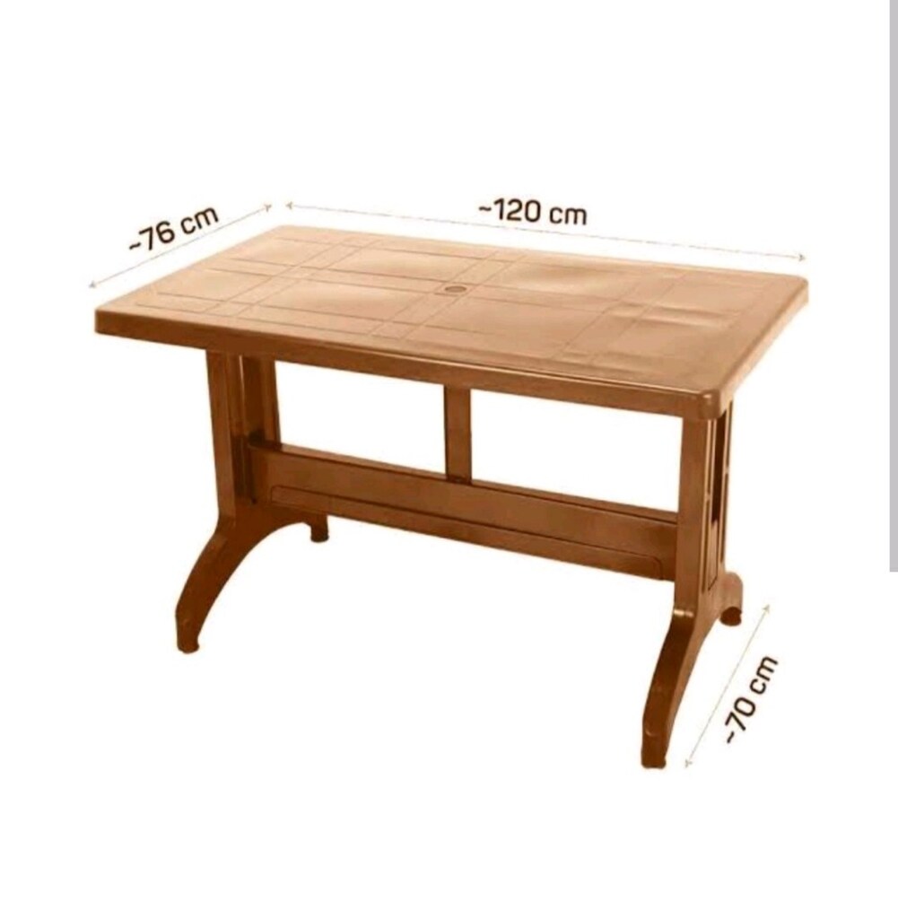 Rattan Görünümlü Plastik Masa - 2