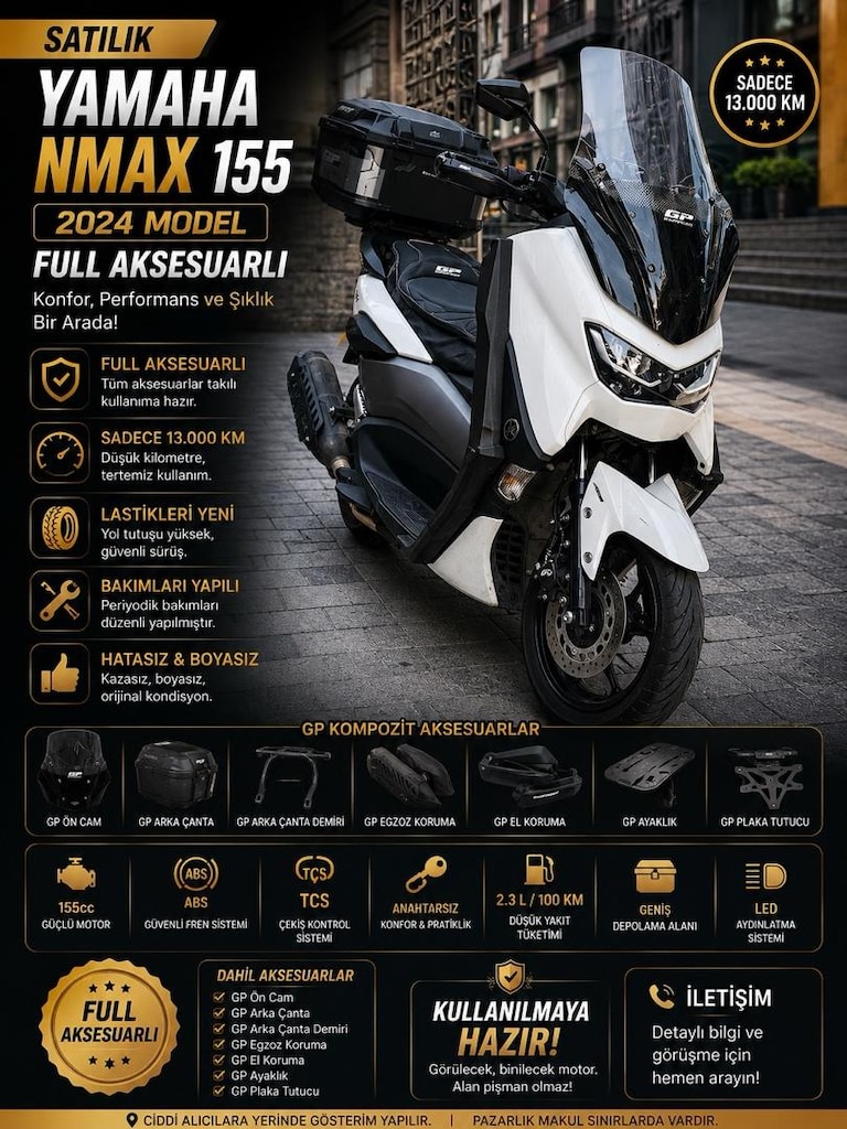 Nmax 155 Sorunsuz Bakımlı