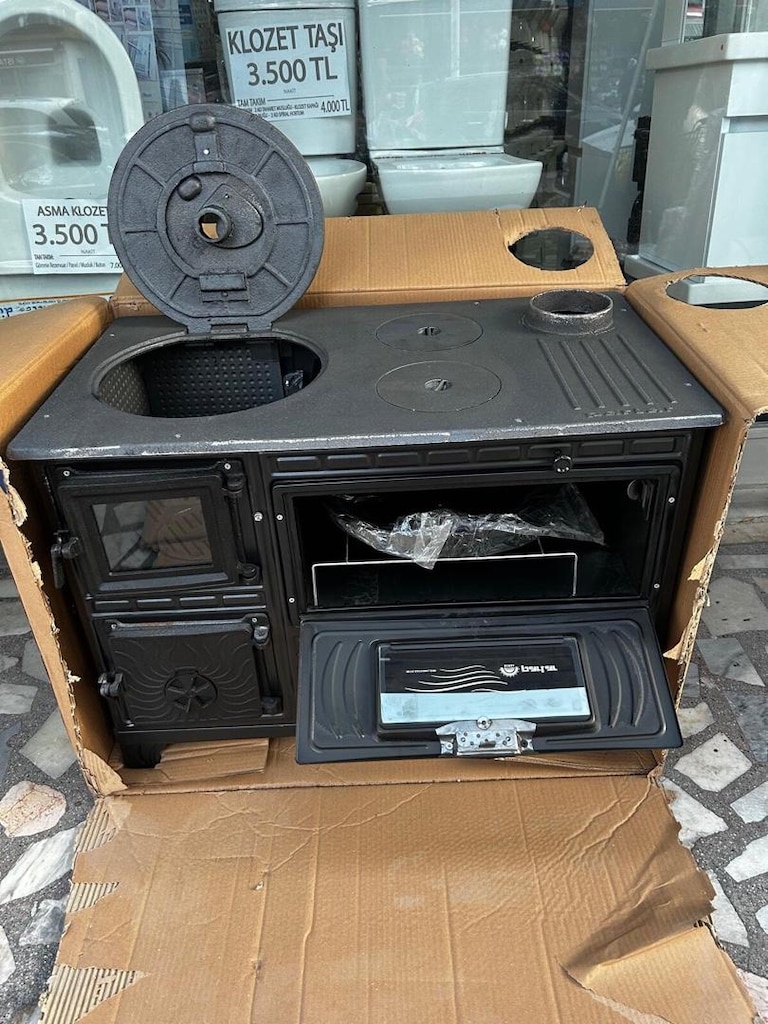 DÖKÜM KUZİNE BÜYÜK BOY 90’LIK FIRINLI SOBA - 3