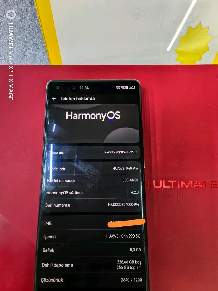 YETİŞEN ALIR Huawei P40 Pro Server Kayıtlı 256 GB 5G Google Yüklü Kaçm - 4