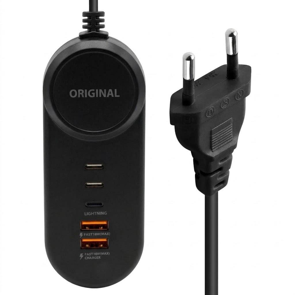 25W PD LIGHTNING+ 2 TYPE-C + 2 USB ŞARJ ADAPTÖR 20659 - 2