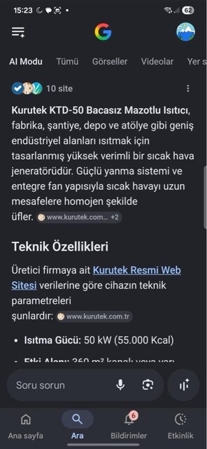 ktd 50 kuru ısıtıcı