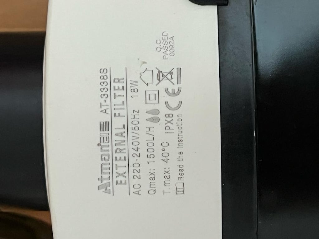 Atman AT-3338S Dış Filtre (1500 L/H - 18W) - 3