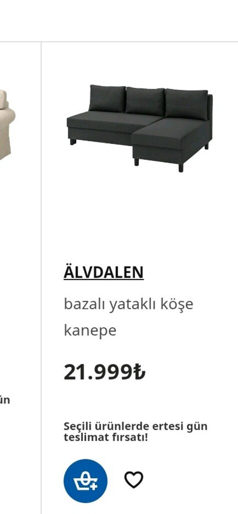 İKEA L KOLTUK YATAKLI KANEPE - 4