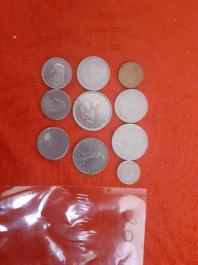 10 adet eski Türk parasi - 2