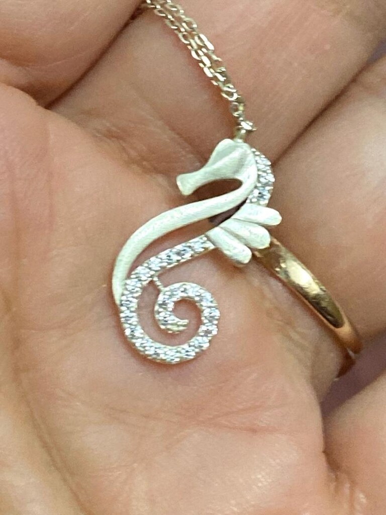 Deniz Atı Gümüş Kolye - SIFIR - 8