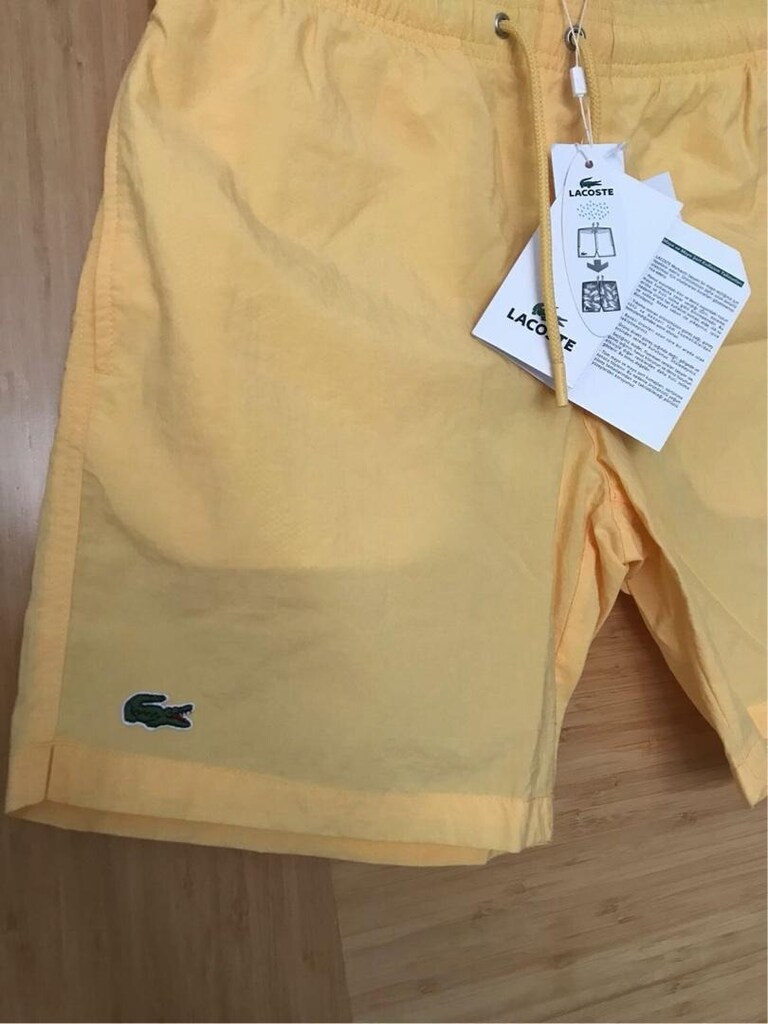 ORİJİNAL LACOSTE ŞORT MAYO SIFIR ETİKETLİ SMALL BEDEN SARI - 6