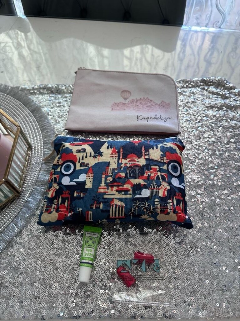 Pudra Kapadokya Baskılı Bohem Çanta - 6