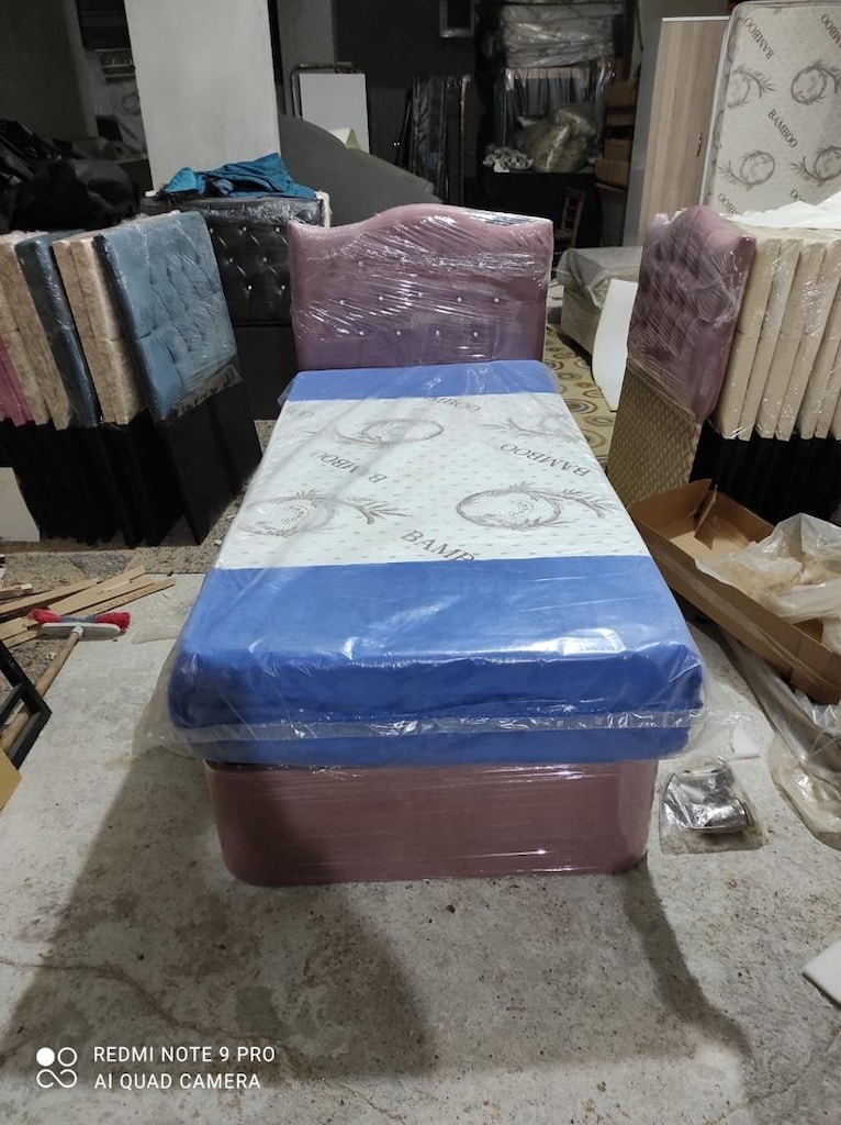 ultra lüks tek kişilik 90x190 baza başlık yatak sıfır ürün dev kampnya - 2