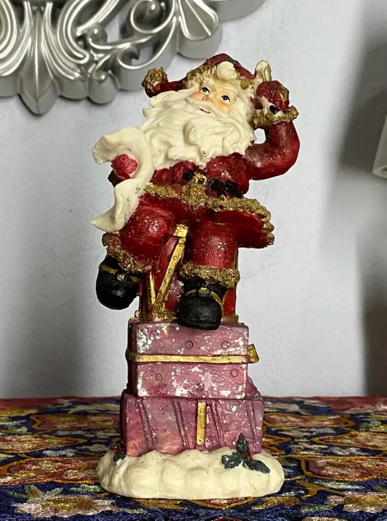 Vintage Noel Baba Biblo ~ Büyük Boy İtalyan - 2